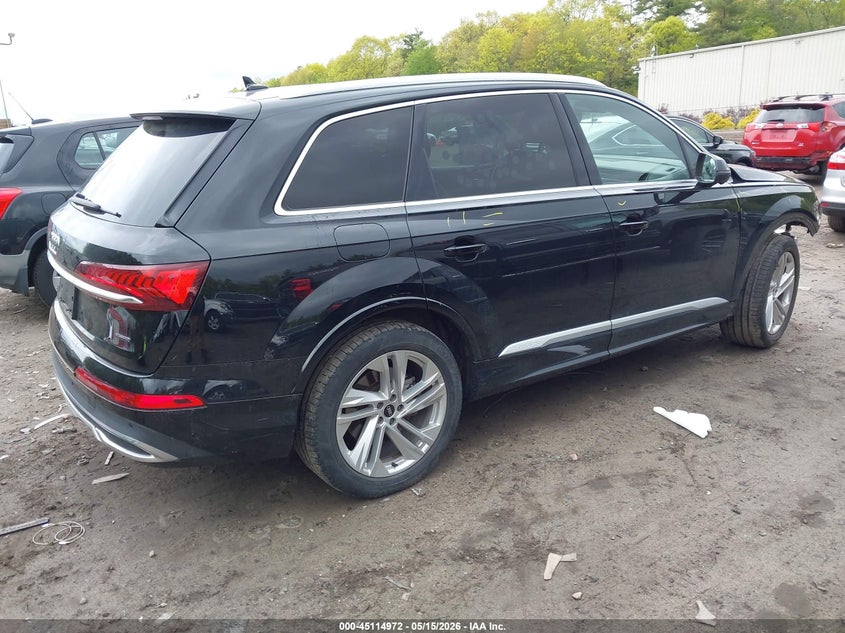 2021 Audi Q7 VIN WA1LJAF79MD022284 IAAI salvage auction — FRONT END, Salvage (Massachusetts), sold $17,700 on 2026-07-10 (photo 4)