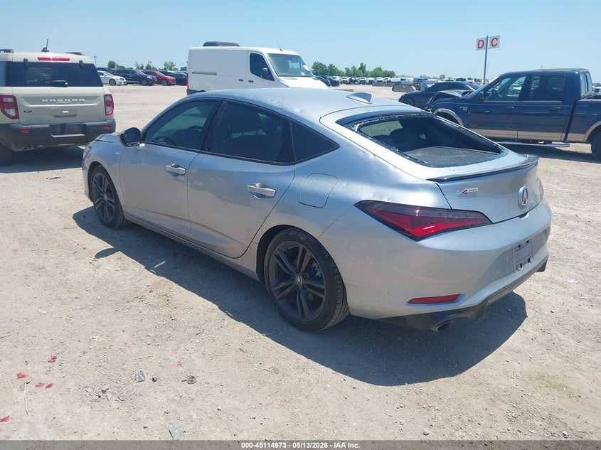 2025 Acura Integra VIN 19UDE4H30SA010731 IAAI salvage auction — HAIL, Original (Texas), sold $10,100 on 2026-07-22 (photo 3)