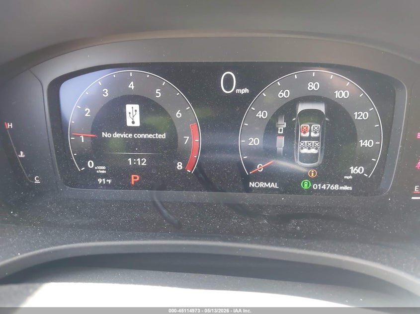 2025 Acura Integra VIN 19UDE4H30SA010731 IAAI salvage auction — HAIL, Original (Texas), sold $10,100 on 2026-07-22 (photo 7)
