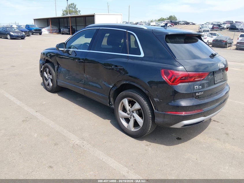 2020 Audi Q3 VIN WA1AECF39L1021463 IAAI salvage auction — LEFT SIDE, Salvage (Mississippi), sold $4,300 on 2026-08-15 (photo 3)
