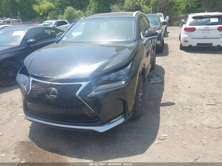2017 Lexus Nx VIN JTJBARBZ3H2103349 IAAI salvage auction — RIGHT FRONT, Salvage (Massachusetts), sold $9,500 on 2026-07-07 (photo 2)