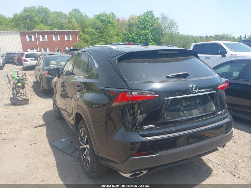 2017 Lexus Nx VIN JTJBARBZ3H2103349 IAAI salvage auction — RIGHT FRONT, Salvage (Massachusetts), sold $9,500 on 2026-07-07 (photo 3)