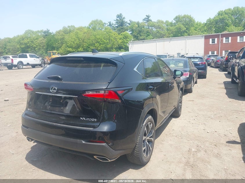 2017 Lexus Nx VIN JTJBARBZ3H2103349 IAAI salvage auction — RIGHT FRONT, Salvage (Massachusetts), sold $9,500 on 2026-07-07 (photo 4)