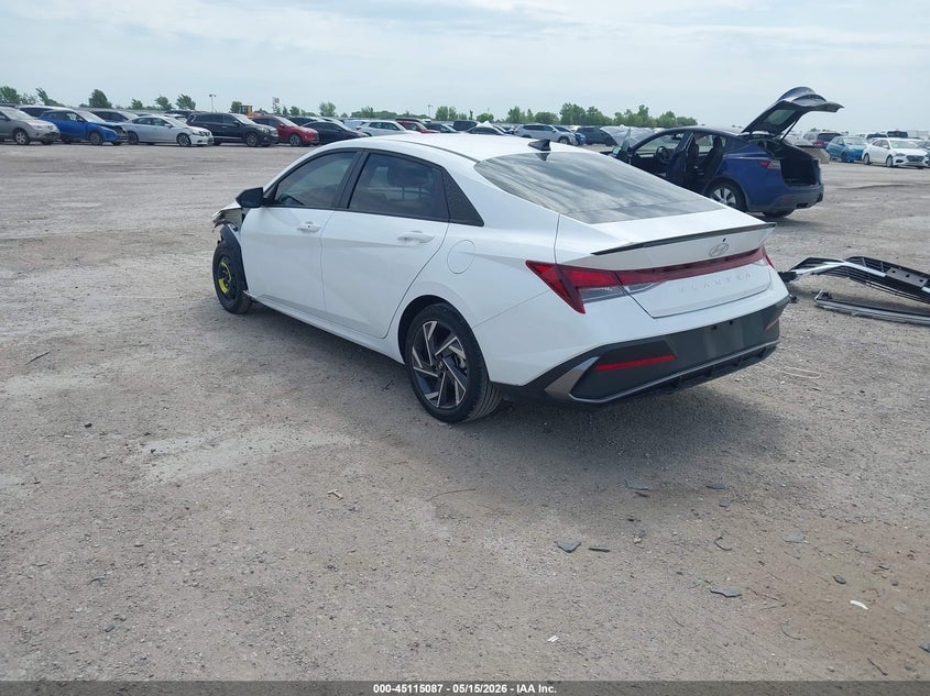 2025 Hyundai Elantra VIN KMHLM4DG4SU992733 IAAI salvage auction — FRONT END, Salvage (Texas), sold $6,400 on 2026-07-22 (photo 3)