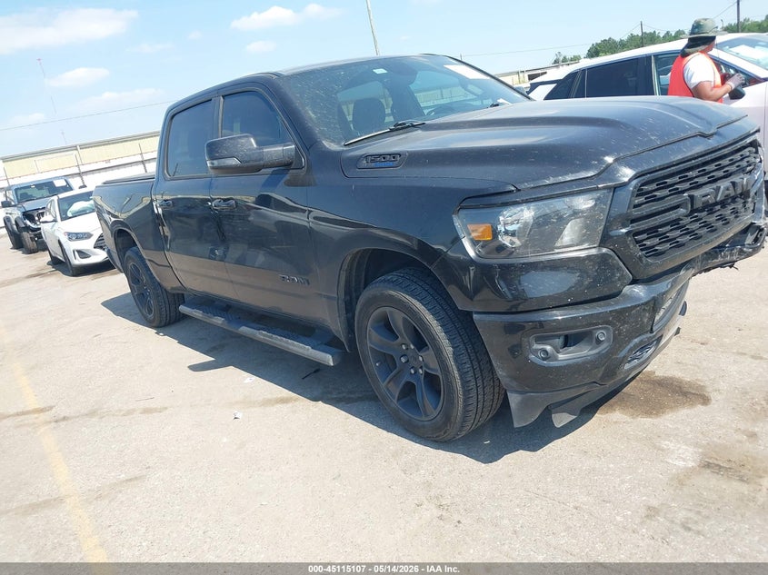 2023 Ram 1500 VIN 1C6SRFMT1PN596813 IAAI salvage auction — FRONT END, Original (Texas), sold $12,400 on 2026-08-01 (photo 1)