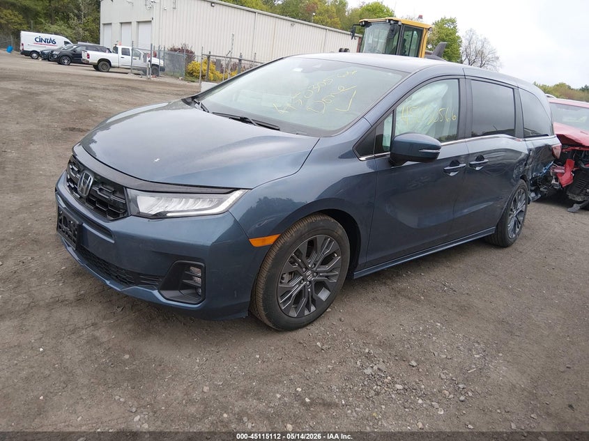 2025 Honda Odyssey VIN 5FNRL6H89SB007304 IAAI salvage auction — LEFT REAR, Salvage (Massachusetts), sold $13,525 on 2026-07-28 (photo 2)