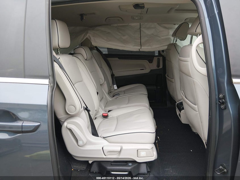 2025 Honda Odyssey VIN 5FNRL6H89SB007304 IAAI salvage auction — LEFT REAR, Salvage (Massachusetts), sold $13,525 on 2026-07-28 (photo 8)