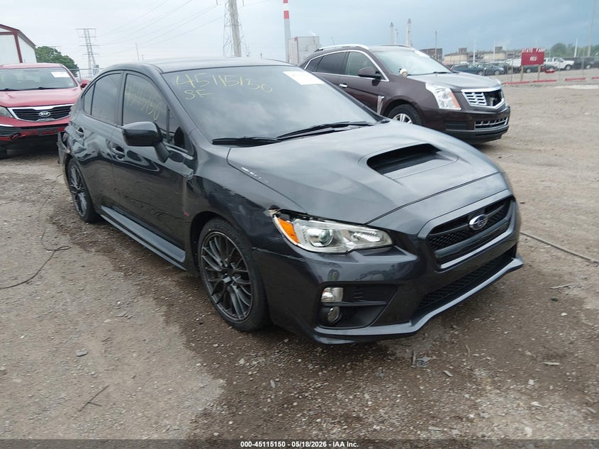 2015 Subaru Wrx VIN JF1VA1A64F9817638 IAAI salvage auction — REAR END, Clear (Indiana), sold $2,050 on 2026-07-22 (photo 1)
