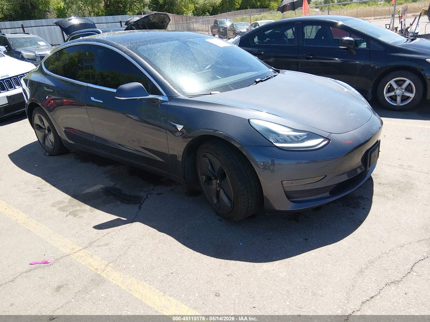 2018 Tesla Model 3 VIN 5YJ3E1EB5JF119647 IAAI salvage auction — LEFT SIDE, Salvage (Utah), sold $6,600 on 2026-07-16 (photo 1)
