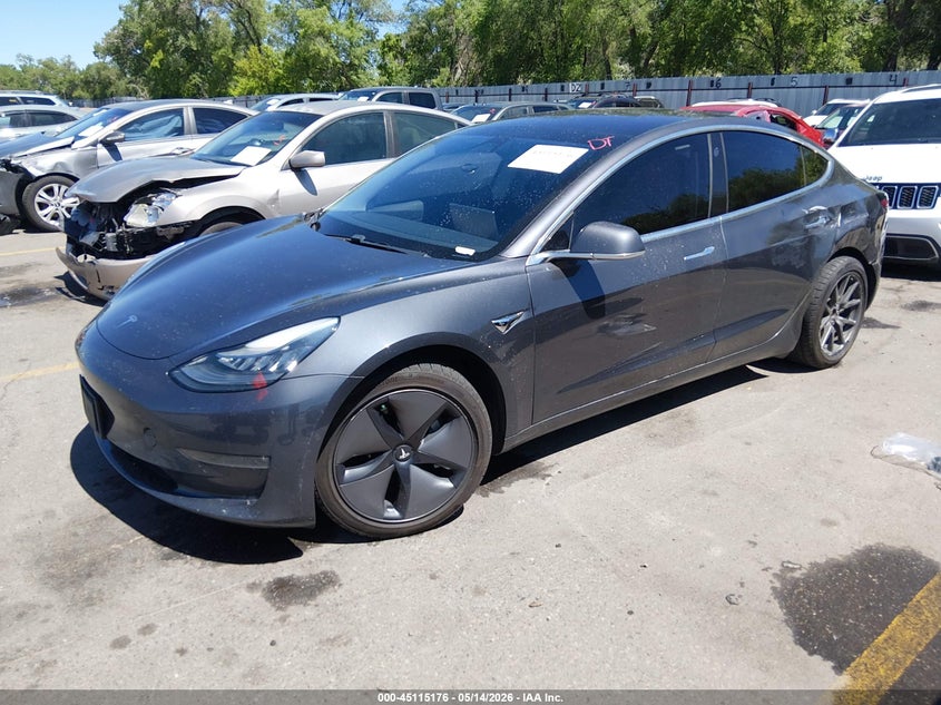 2018 Tesla Model 3 VIN 5YJ3E1EB5JF119647 IAAI salvage auction — LEFT SIDE, Salvage (Utah), sold $6,600 on 2026-07-16 (photo 2)