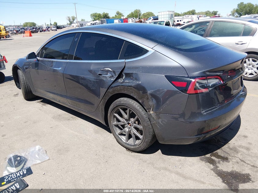 2018 Tesla Model 3 VIN 5YJ3E1EB5JF119647 IAAI salvage auction — LEFT SIDE, Salvage (Utah), sold $6,600 on 2026-07-16 (photo 3)