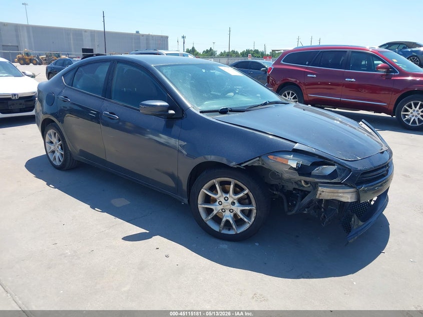 2013 Dodge Dart VIN 1C3CDFBA3DD312116 IAAI salvage auction — RIGHT FRONT, Clear (Oklahoma), sold $500 on 2026-07-09 (photo 1)