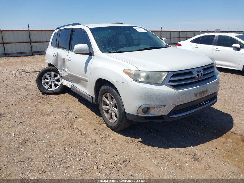2012 Toyota Highlander VIN 5TDZK3EHXCS070477 IAAI salvage auction — RIGHT SIDE, Salvage (Texas), sold $1,600 on 2026-07-13 (photo 1)