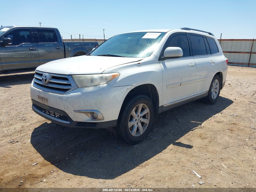 2012 Toyota Highlander VIN 5TDZK3EHXCS070477 IAAI salvage auction — RIGHT SIDE, Salvage (Texas), sold $1,600 on 2026-07-13 (photo 2)