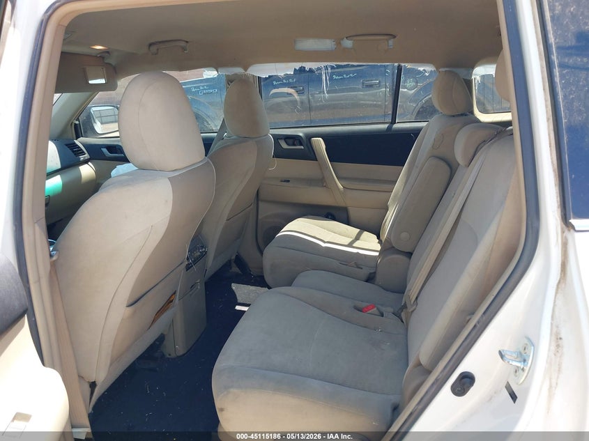 2012 Toyota Highlander VIN 5TDZK3EHXCS070477 IAAI salvage auction — RIGHT SIDE, Salvage (Texas), sold $1,600 on 2026-07-13 (photo 8)