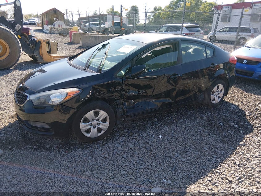 2015 Kia Forte VIN KNAFK4A63F5320601 IAAI salvage auction — SIDE, Salvage (West Virginia), sold $450 on 2026-07-08 (photo 2)