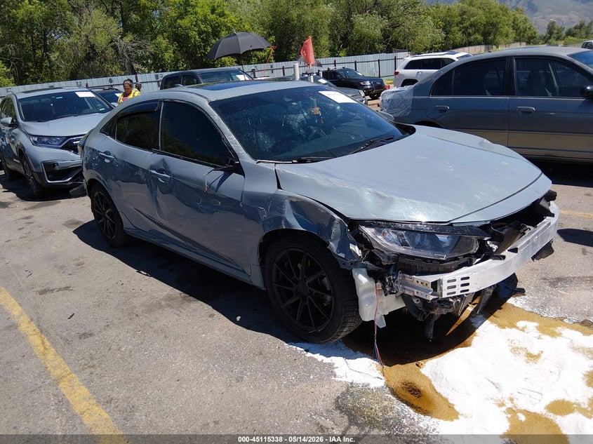 2021 Honda Civic VIN SHHFK7H62MU201118 IAAI salvage auction — FRONT END, Salvage (Utah), sold $2,100 on 2026-07-23 (photo 1)