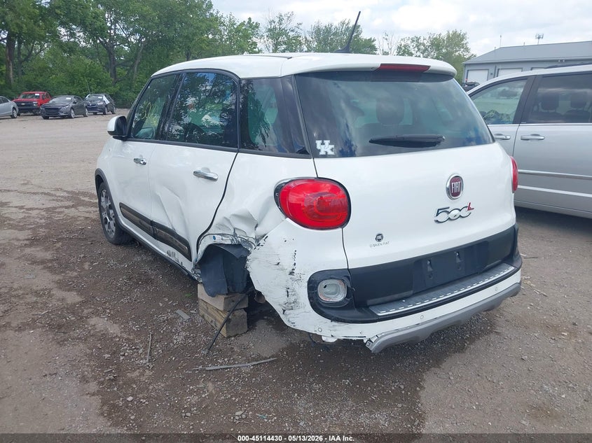 2014 Fiat 500l VIN ZFBCFADH9EZ012560 IAAI salvage auction — LEFT REAR, Clear (Indiana), sold $300 on 2026-07-29 (photo 6)