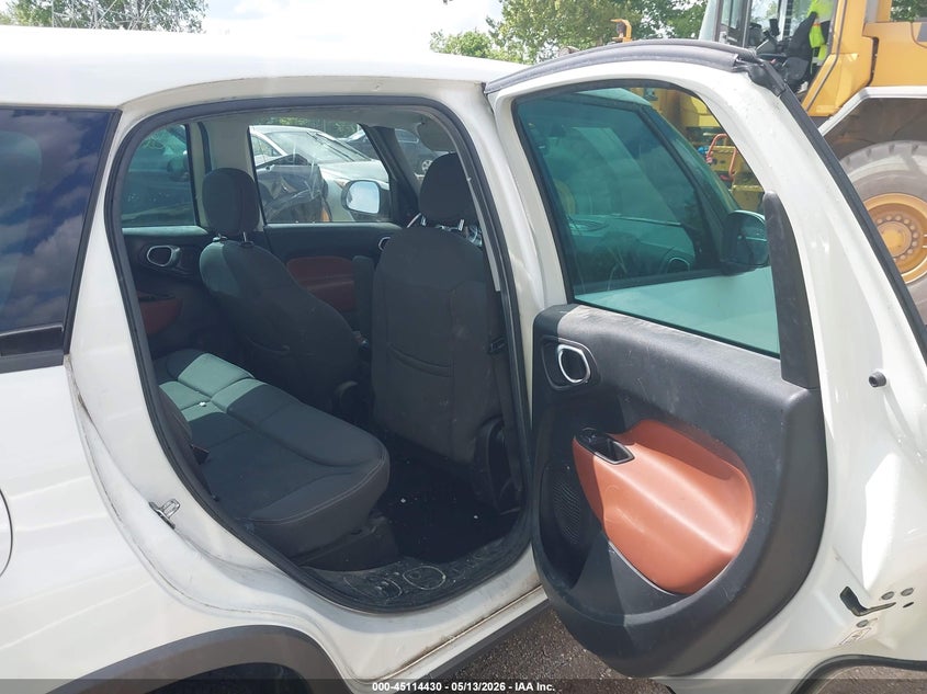 2014 Fiat 500l VIN ZFBCFADH9EZ012560 IAAI salvage auction — LEFT REAR, Clear (Indiana), sold $300 on 2026-07-29 (photo 8)
