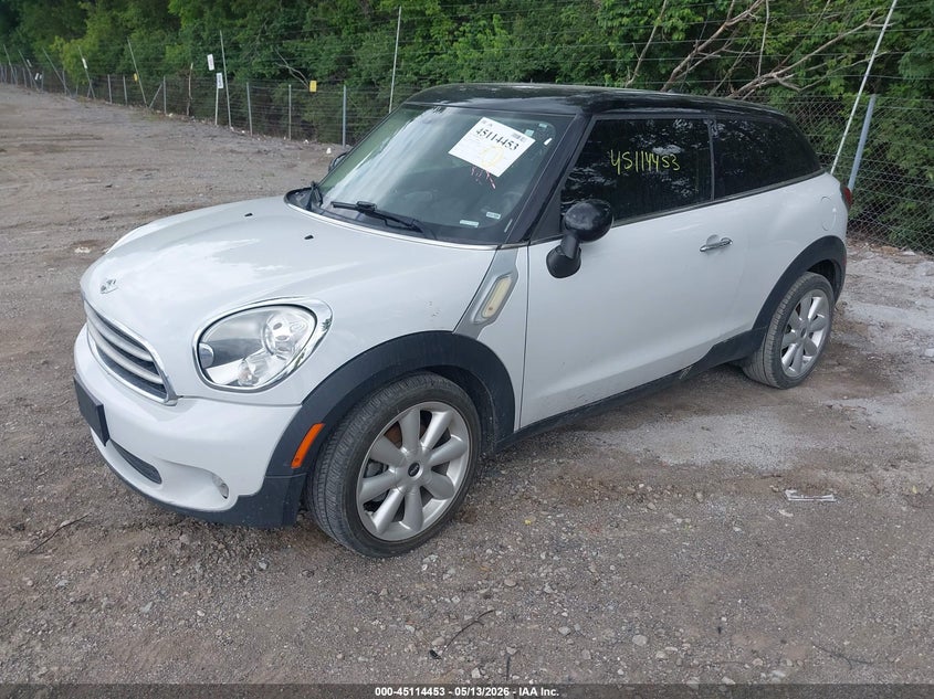 2013 Mini Paceman VIN WMWSS1C59DWN46487 IAAI salvage auction — FRONT END, Salvage (Indiana), sold $475 on 2026-07-15 (photo 2)