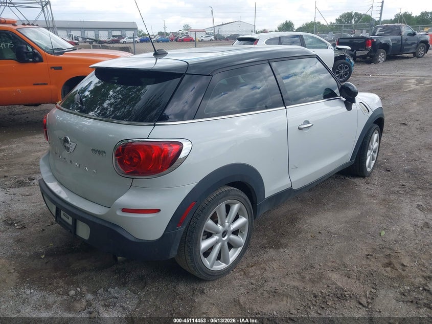 2013 Mini Paceman VIN WMWSS1C59DWN46487 IAAI salvage auction — FRONT END, Salvage (Indiana), sold $475 on 2026-07-15 (photo 4)