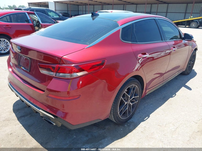 2020 Kia Optima VIN 5XXGT4L3XLG439518 IAAI salvage auction — FRONT END, Salvage (Texas), sold $1,550 on 2026-08-01 (photo 4)