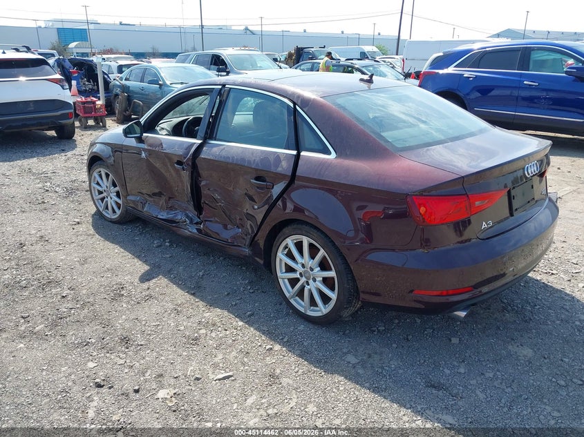 2015 Audi A3 VIN WAUEFGFF7F1047888 IAAI salvage auction — LEFT SIDE, Salvage Title, sold $1,400 on 2026-07-08 (photo 3)