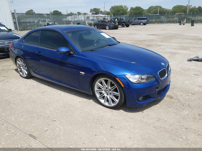 2009 BMW 3 series VIN WBAWC735X9E270190 IAAI salvage auction — HAIL, Salvage (Kansas), sold $3,550 on 2026-07-24 (photo 1)