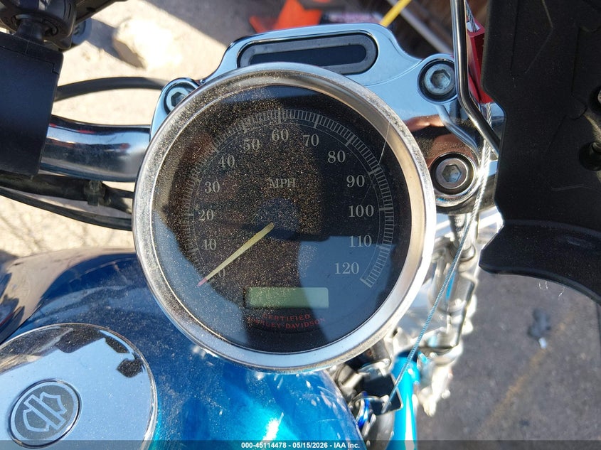 2006 Harley-davidson Iron VIN 1HD4CJM196K414780 IAAI salvage auction — LEFT SIDE, Salvage (Colorado), sold $950 on 2026-09-13 (photo 7)