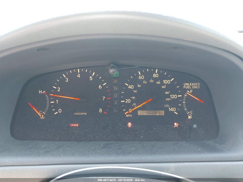 1998 Lexus Es 300 VIN JT8BF28GXW5042514 IAAI salvage auction — FRONT END, Salvage (North Carolina), sold $200 on 2026-07-16 (photo 7)