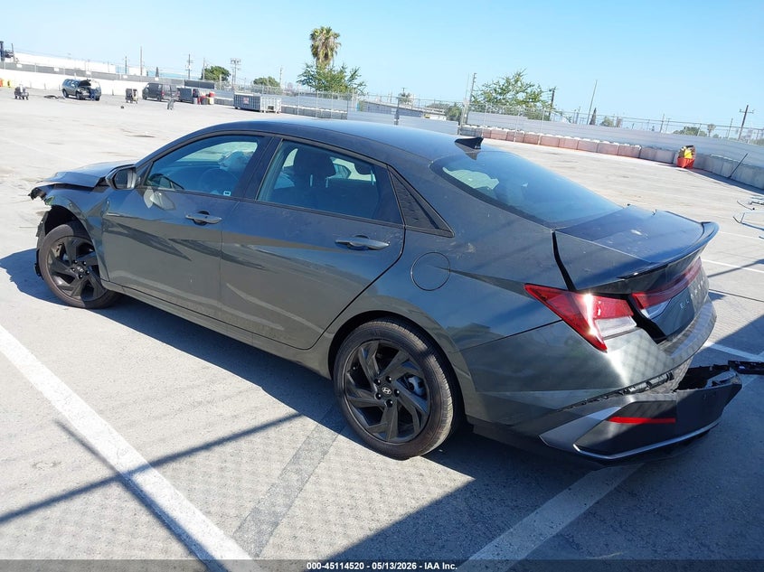 2026 Hyundai Elantra VIN KMHLM4DG9TU100106 IAAI salvage auction — FRONT & REAR, Salvage (California), sold $2,400 on 2026-07-29 (photo 3)