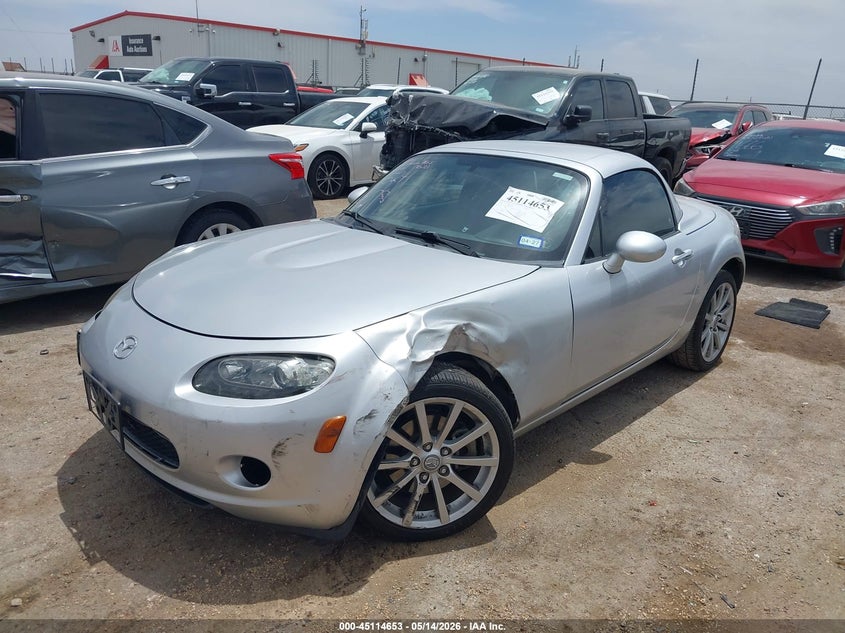 2008 Mazda Mx-5 VIN JM1NC26F180154524 IAAI salvage auction — LEFT & RIGHT, Salvage (Texas), sold $1,950 on 2026-07-14 (photo 2)