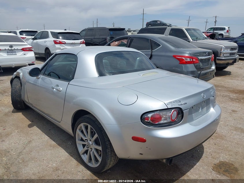 2008 Mazda Mx-5 VIN JM1NC26F180154524 IAAI salvage auction — LEFT & RIGHT, Salvage (Texas), sold $1,950 on 2026-07-14 (photo 3)