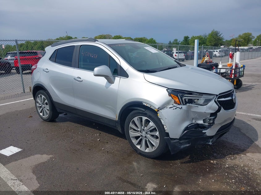 2018 Buick Encore VIN KL4CJASB7JB543859 IAAI salvage auction — RIGHT FRONT, Clear (Indiana), sold $1,350 on 2026-07-24 (photo 1)