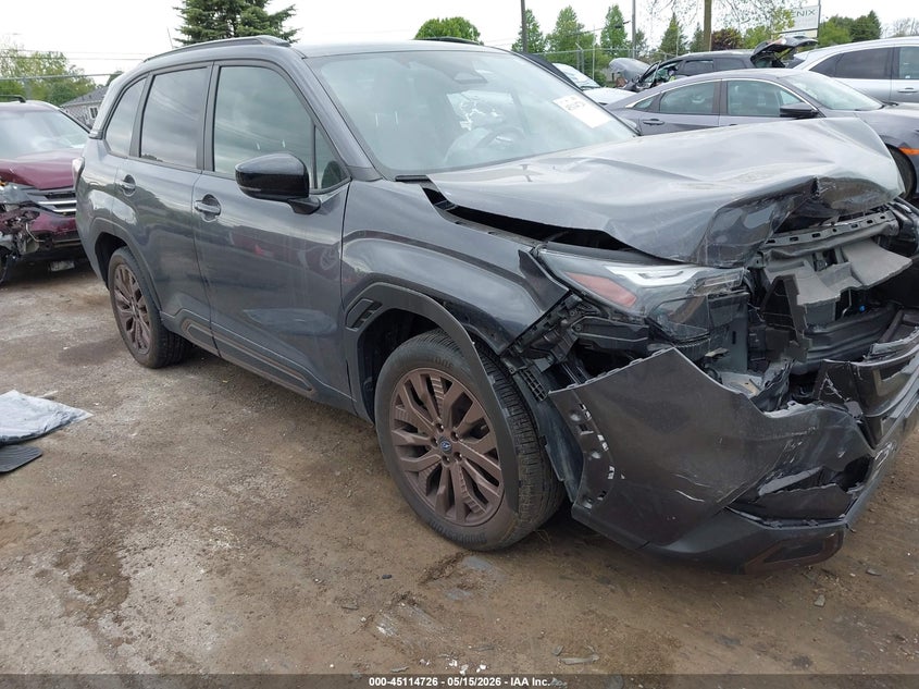 2025 Subaru Forester VIN JF2SLDHC4SH407623 IAAI salvage auction — FRONT END, Salvage (Michigan), sold $5,500 on 2026-07-30 (photo 1)
