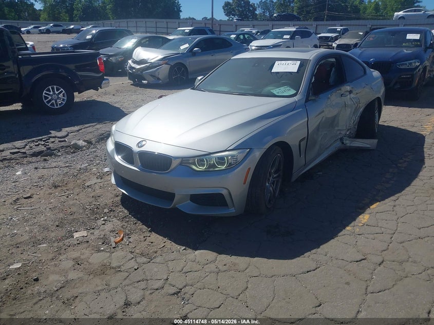 2014 BMW 4er VIN WBA3N7C51EF718172 IAAI salvage auction — LEFT SIDE, Salvage (Georgia), sold $4,050 on 2026-07-29 (photo 2)