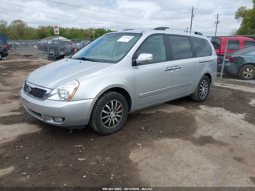 2012 Kia SEDONA VIN KNDMH4C77C6482543 IAAI salvage auction — REAR END, Clear (Indiana), sold $1,250 on 2026-07-07 (photo 2)