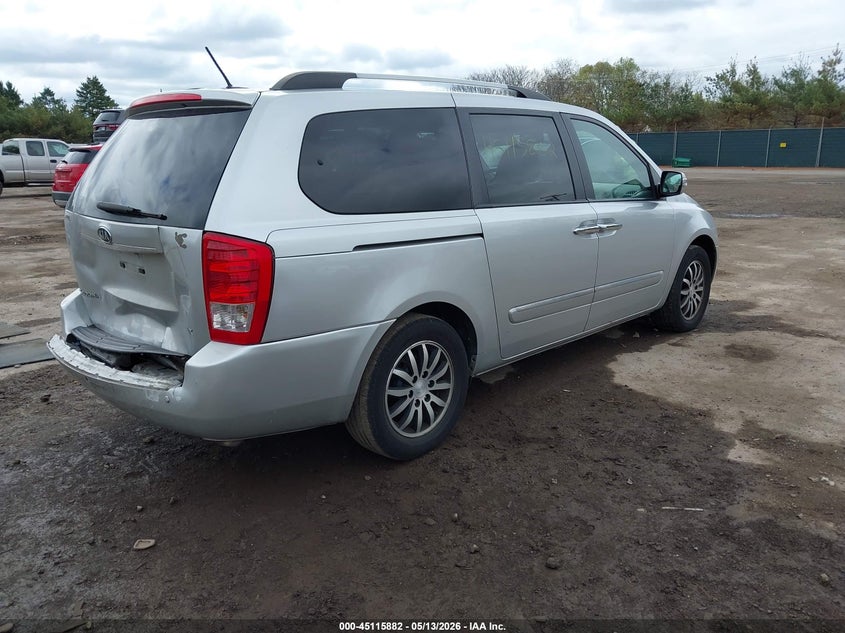2012 Kia SEDONA VIN KNDMH4C77C6482543 IAAI salvage auction — REAR END, Clear (Indiana), sold $1,250 on 2026-07-07 (photo 4)