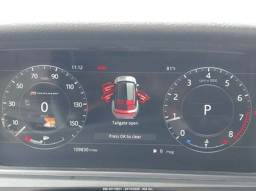 2018 Land rover Range rover velar VIN SALYL2RX9JA721962 IAAI salvage auction — FRONT END, Salvage (Kansas), sold $2,250 on 2026-07-29 (photo 7)