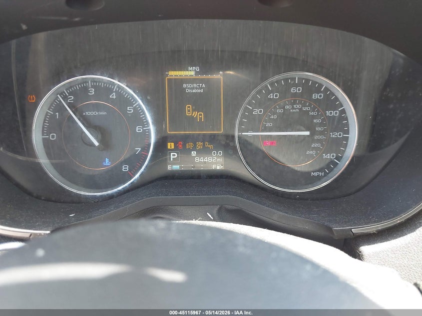 2019 Subaru Xv VIN JF2GTANC3KH243323 IAAI salvage auction — FRONT END, Original (Texas), sold $2,850 on 2026-07-16 (photo 7)