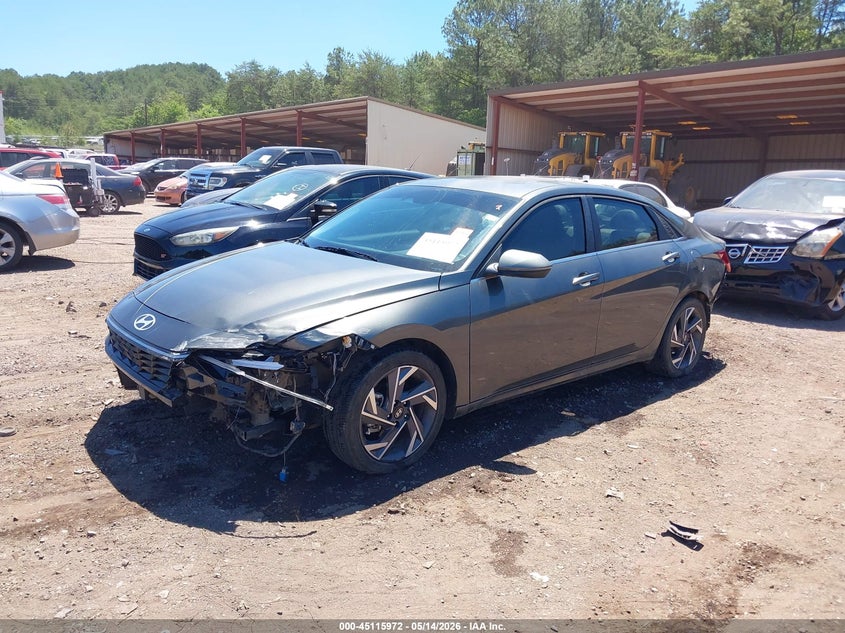 2025 Hyundai Elantra VIN KMHLP4DG1SU863341 IAAI salvage auction — FRONT & REAR, Salvage (Alabama), sold $6,925 on 2026-07-08 (photo 2)