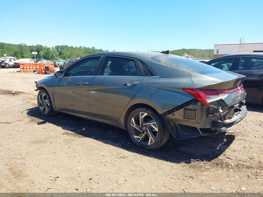 2025 Hyundai Elantra VIN KMHLP4DG1SU863341 IAAI salvage auction — FRONT & REAR, Salvage (Alabama), sold $6,925 on 2026-07-08 (photo 3)