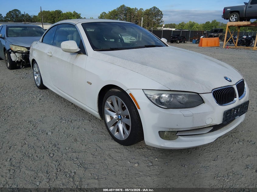 2011 BMW 3 series VIN WBADW3C59BE537669 IAAI salvage auction — NORMAL WEAR, Clear (Georgia), sold $1,300 on 2026-07-20 (photo 1)