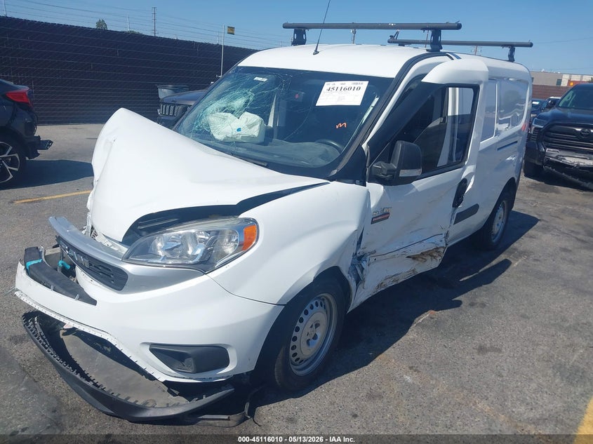 2021 Ram Promaster city VIN ZFBHRFAB6M6U25157 IAAI salvage auction — RIGHT FRONT, Salvage (California), sold $2,100 on 2026-07-06 (photo 2)