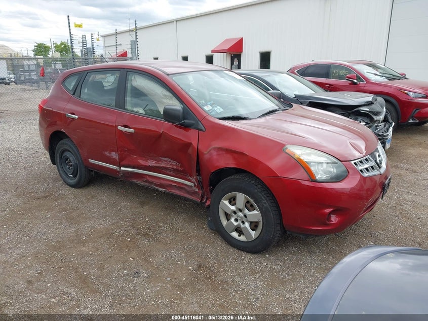 2014 Nissan Rogue VIN JN8AS5MV5EW700588 IAAI salvage auction — RIGHT SIDE, Salvage (Illinois), sold $375 on 2026-07-22 (photo 1)