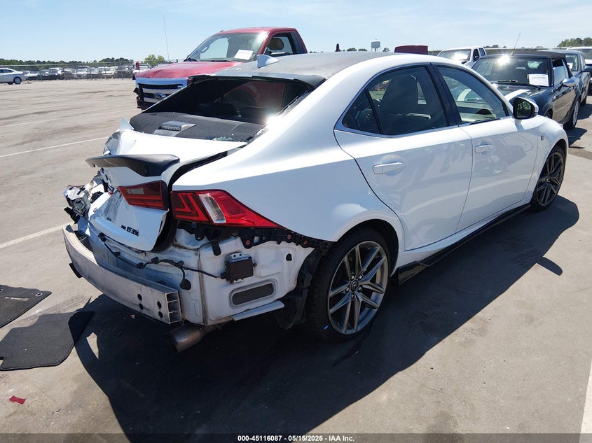 2016 Lexus Is VIN JTHCE1D29G5012806 IAAI salvage auction — REAR END, Salvage (North Carolina), sold $4,400 on 2026-07-20 (photo 4)