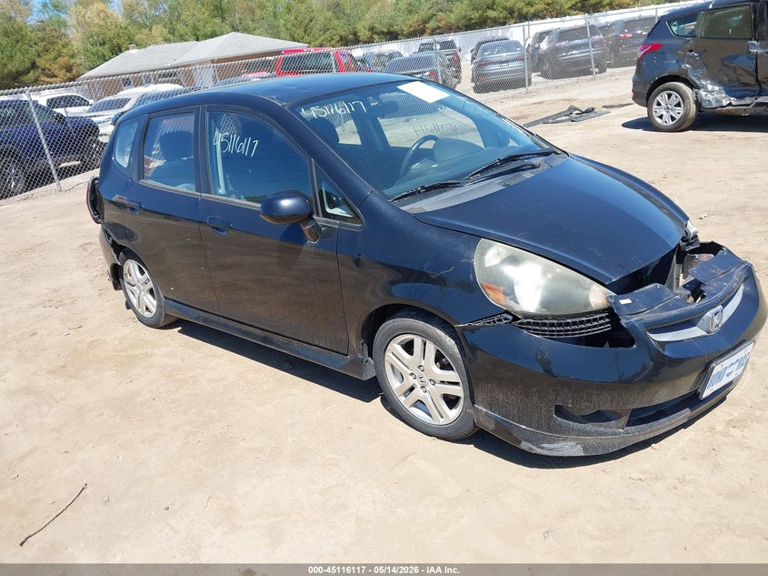 2008 Honda Fit VIN JHMGD386X8S063182 IAAI salvage auction — FRONT END, Clear (Indiana), sold $225 on 2026-07-28 (photo 1)