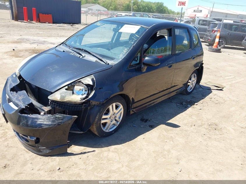 2008 Honda Fit VIN JHMGD386X8S063182 IAAI salvage auction — FRONT END, Clear (Indiana), sold $225 on 2026-07-28 (photo 2)