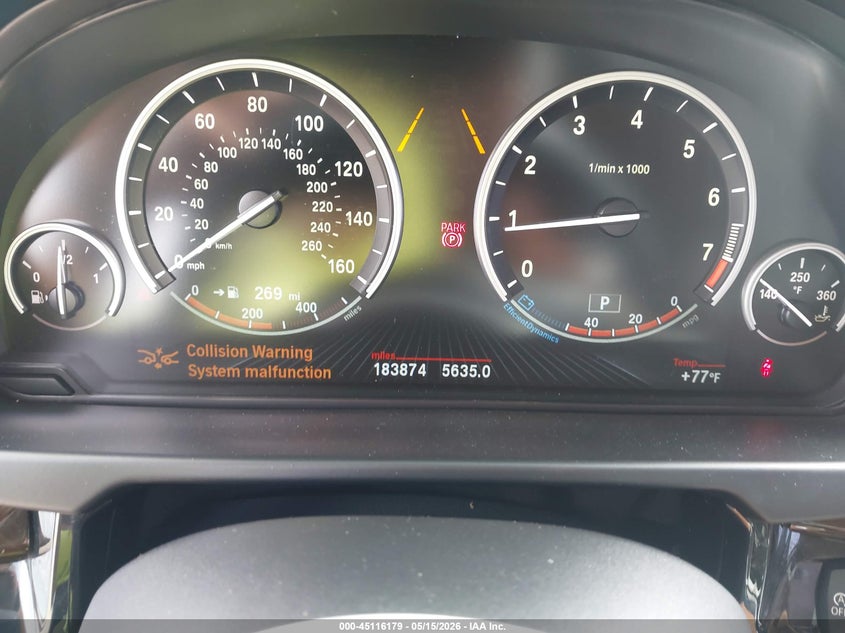 2014 BMW X5 VIN 5UXKR2C50E0C00225 IAAI salvage auction — HAIL, Original (Texas), sold $4,200 on 2026-07-22 (photo 7)