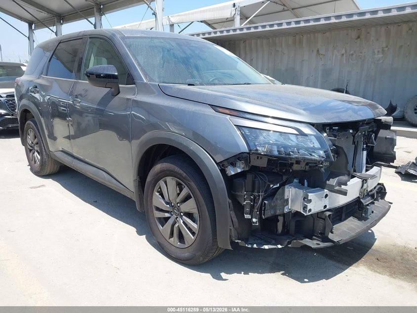 2025 Nissan Pathfinder VIN 5N1DR3AA7SC255628 IAAI salvage auction — SIDE, Salvage (California), sold $9,700 on 2026-07-22 (photo 1)